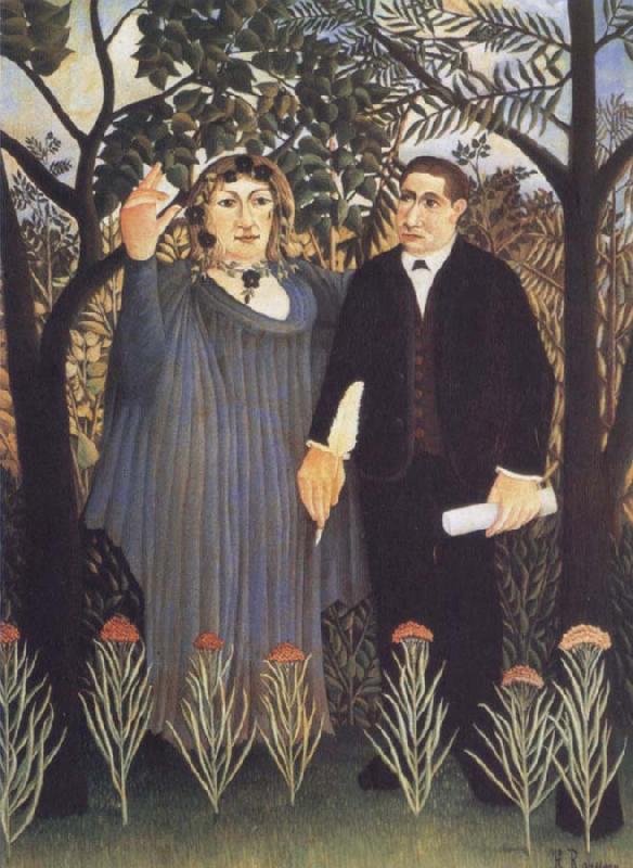 Henri Rousseau The Muse Inspiring the Poet oil painting image